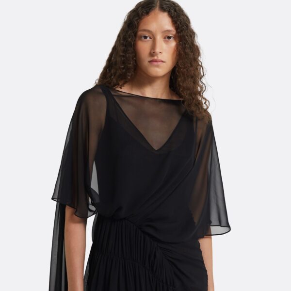 Safiyaa Halima Black Long Dress, view 4