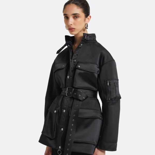 Safiyaa Ipek Black Jacket, view 4