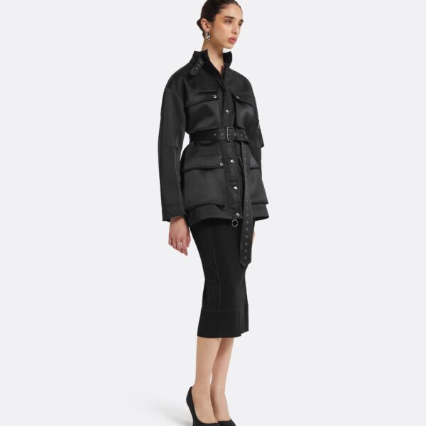 Safiyaa Ipek Black Jacket, view 5