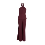 Safiyaa-Izmir-Wine-Jumpsuit-scaled19548_nobg Safiyaa Clothing luxury Clothing from Luxury Handbags Marketplace