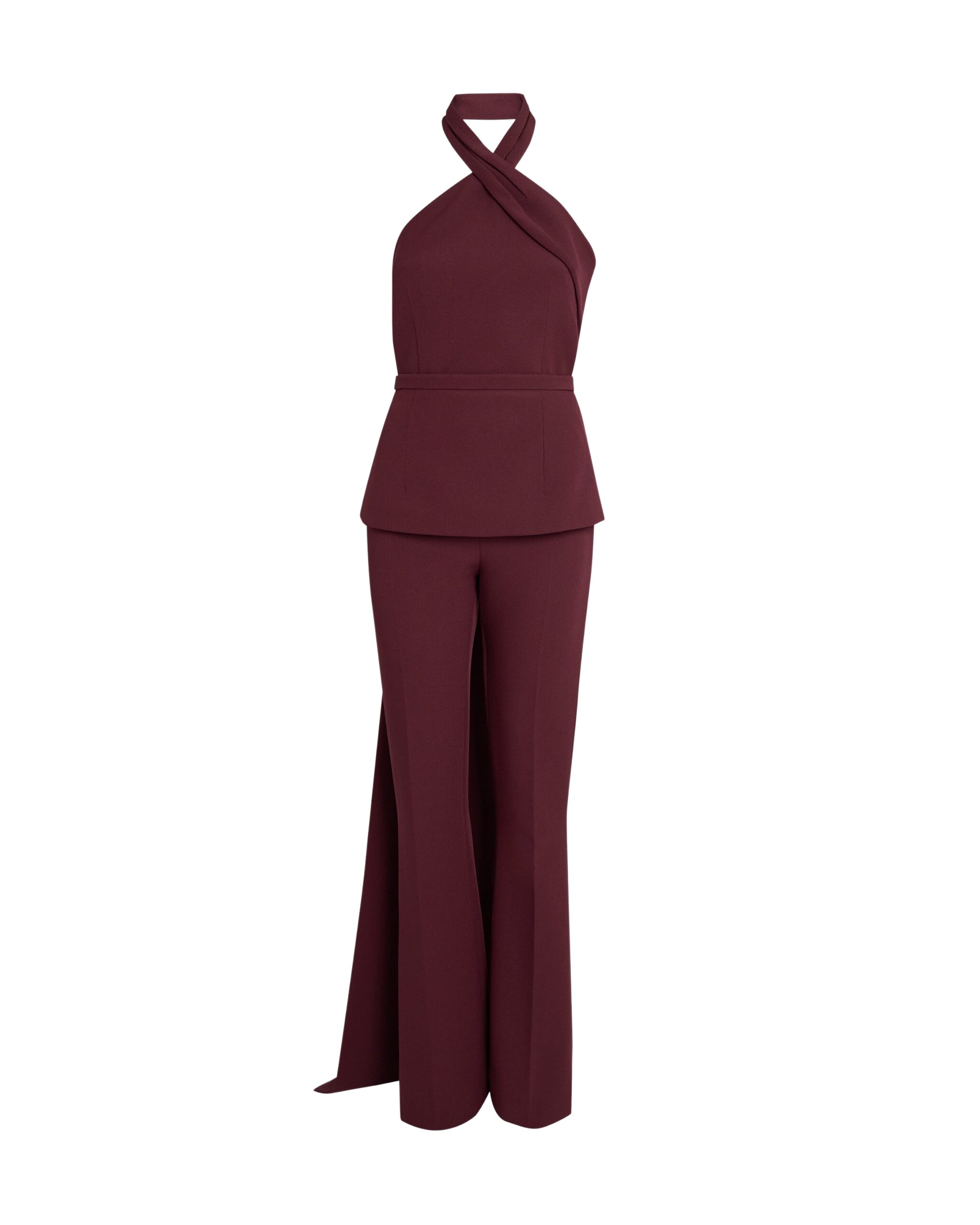 Safiyaa Izmir Wine Jumpsuit
