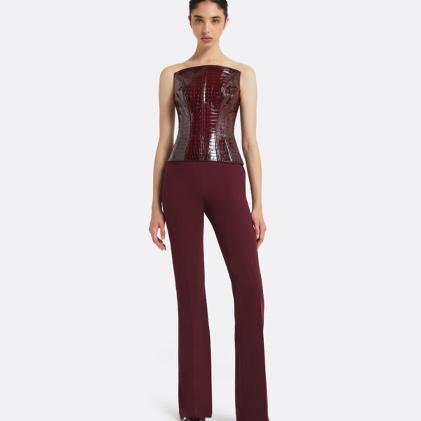 Safiyaa Maavi Burgundy Top, view 2