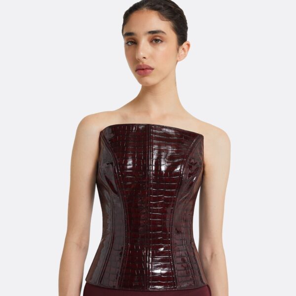Safiyaa Maavi Burgundy Top, view 4