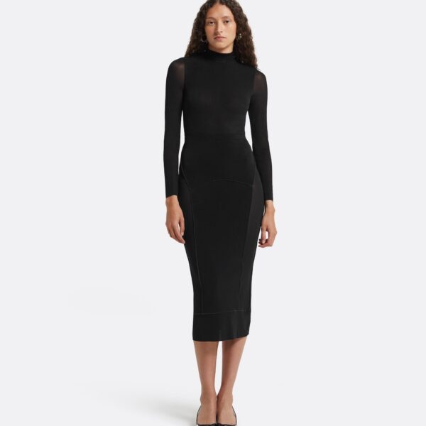 Safiyaa Madeleine Black Skirt, view 2