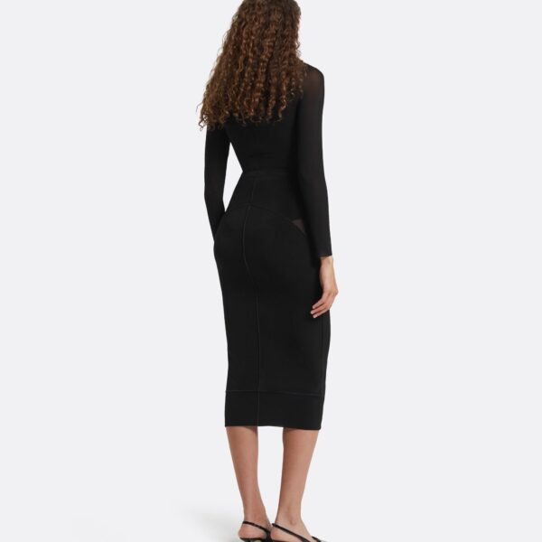 Safiyaa Madeleine Black Skirt, view 3