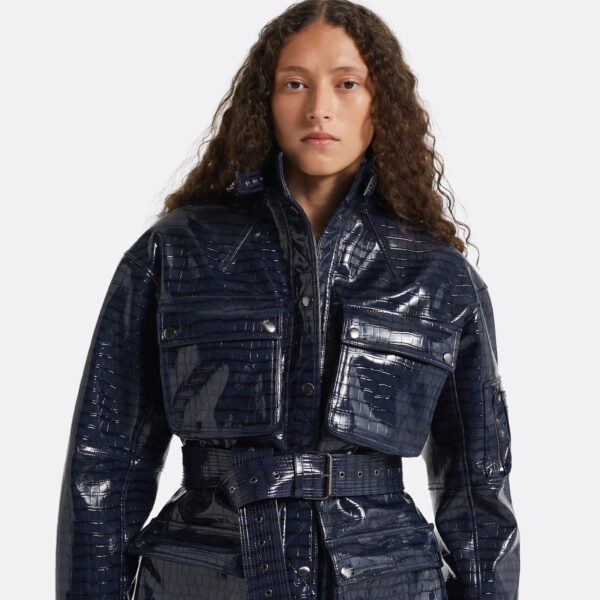 Safiyaa Ninette Navy Jacket, view 4