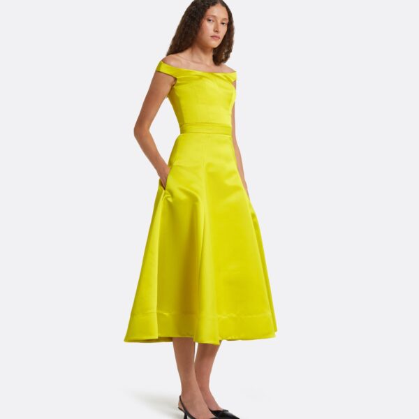 Safiyaa Sera Chartreuse Top, view 5