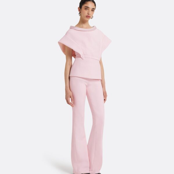 Safiyaa Silvia Barely Pink Top, view 5