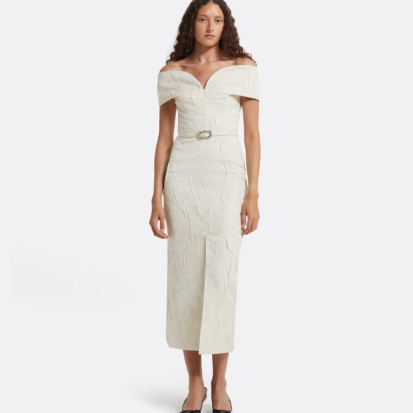 Safiyaa Tonyi Embroidered Midi Dress, view 2