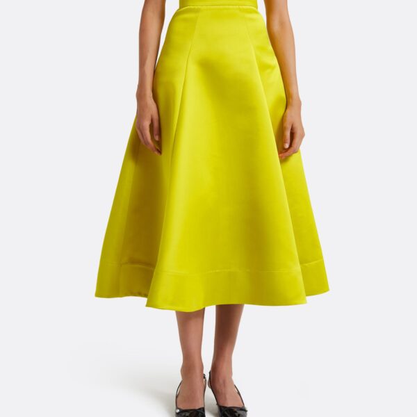 Safiyaa Uchgen Chartreuse Skirt, view 4