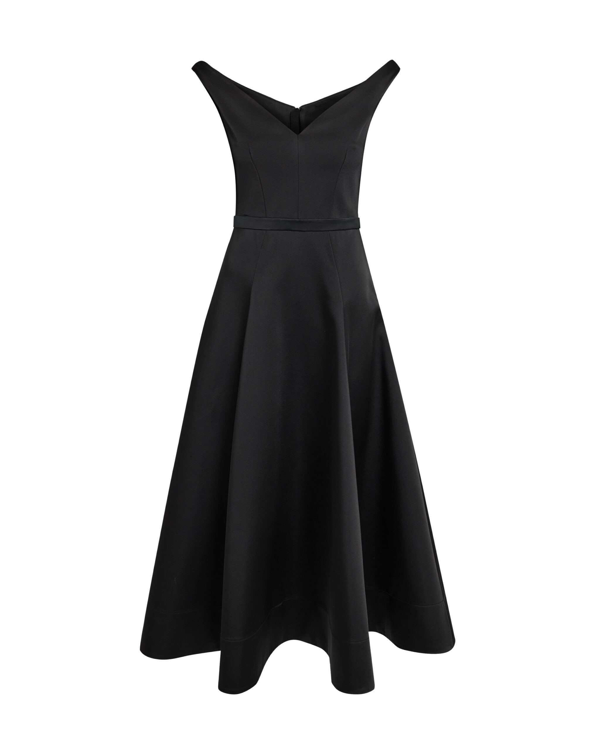 Safiyaa Yesim Black Midi Dress