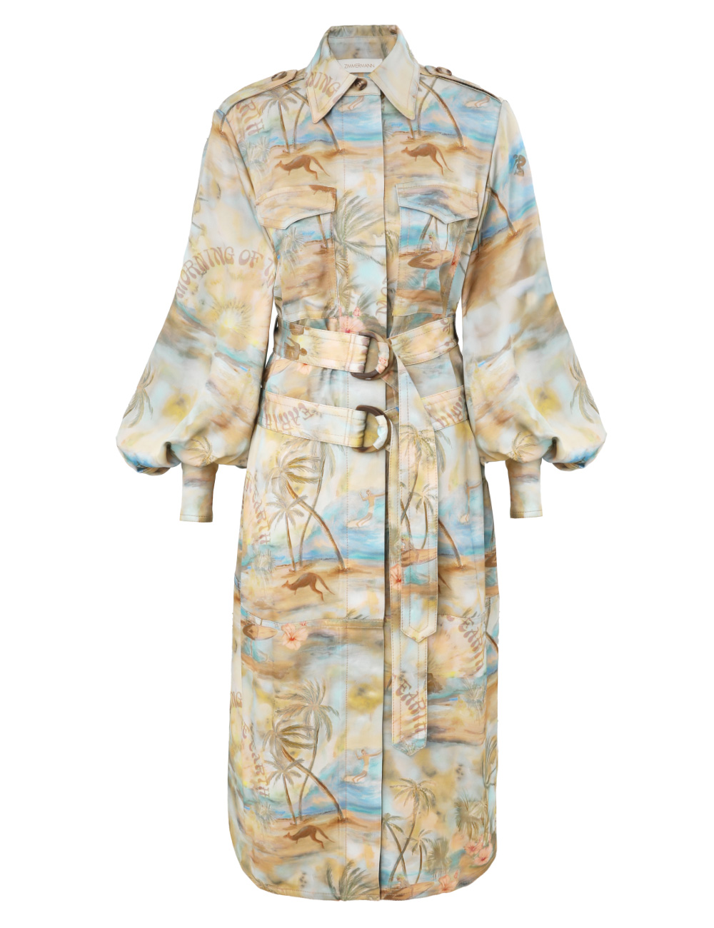 Zimmermann Illuminate Cargo Midi Dress