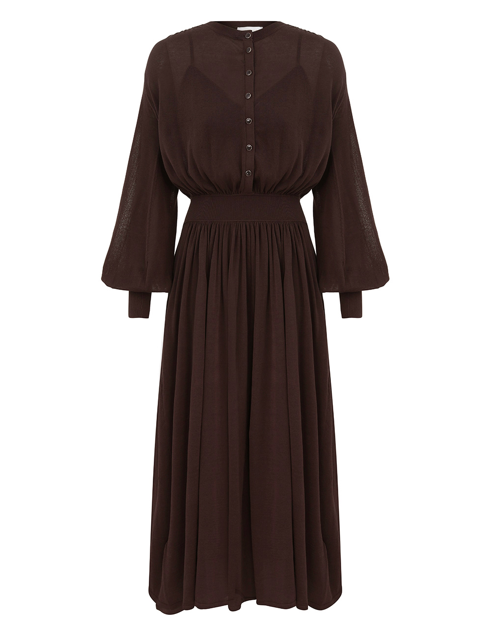 Zimmermann Illuminate Gathered Midi Dress