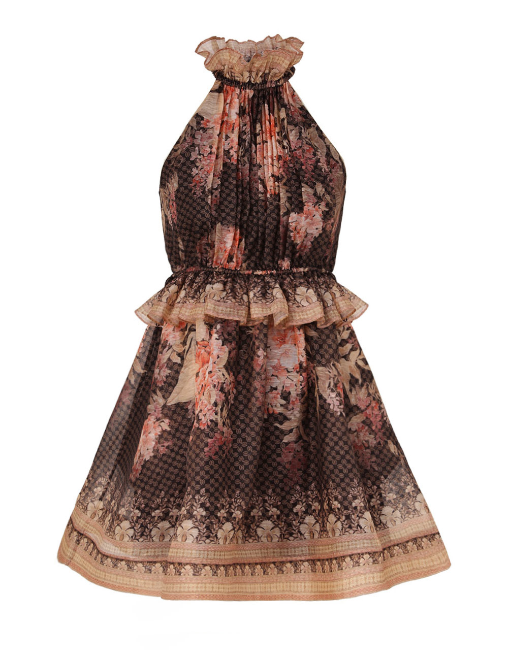 Zimmermann Illuminate Halter Mini Dress