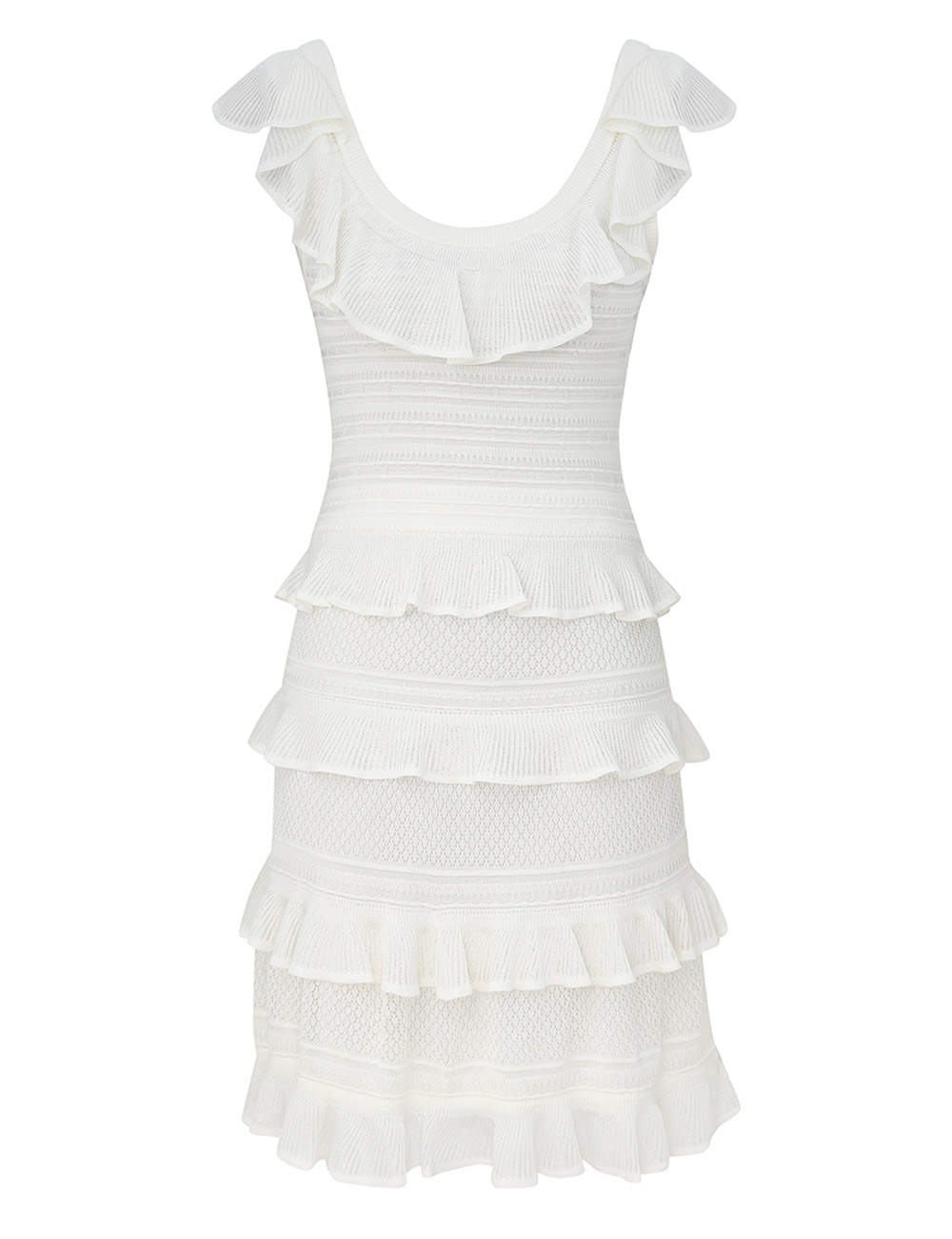 Zimmermann Illuminate Lace Frill Mini Dress