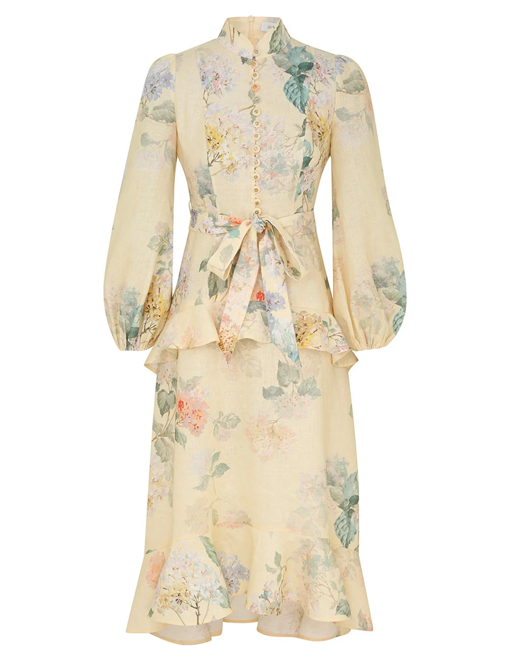 Zimmermann Illuminate Peplum Midi Dress Zimmermann dress