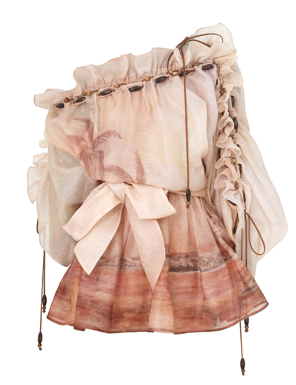 Zimmermann Illuminate Ruffle Mini Dress