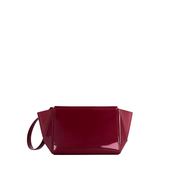 mlouye Large Triangle Pouch - Patent Bordeaux Accessories luxury Accessories from  Luxury Handbags Marketplace