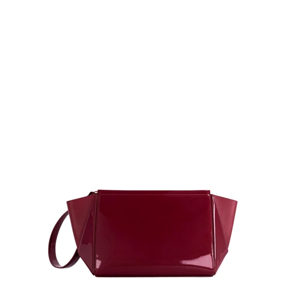 mlouye Large Triangle Pouch - Patent Bordeaux Accessories luxury Accessories from  Luxury Handbags Marketplace