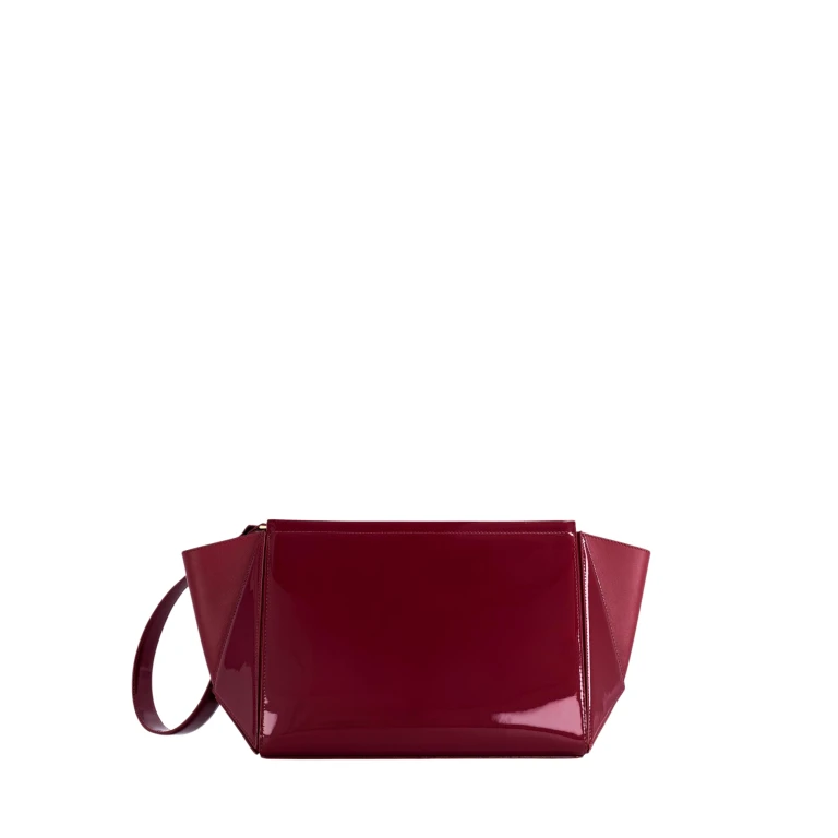 mlouye Large Triangle Pouch - Patent Bordeaux Accessories luxury Accessories from  Luxury Handbags Marketplace