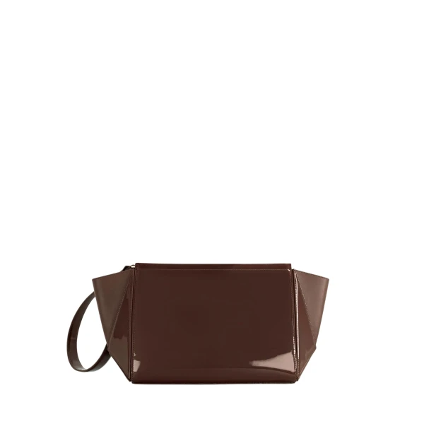 mlouye Large Triangle Pouch - Patent Brown Accessories luxury Accessories from  Luxury Handbags Marketplace