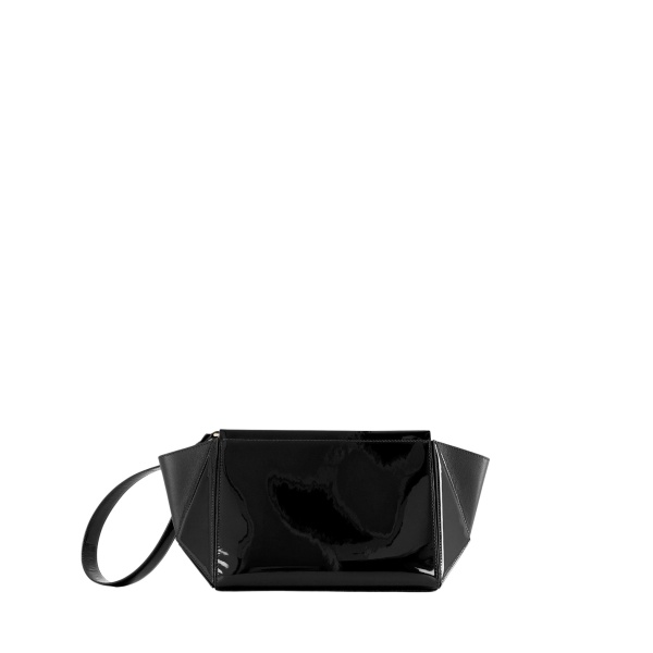 mlouye Medium Triangle Pouch - Patent Black Accessories luxury Accessories from  Luxury Handbags Marketplace