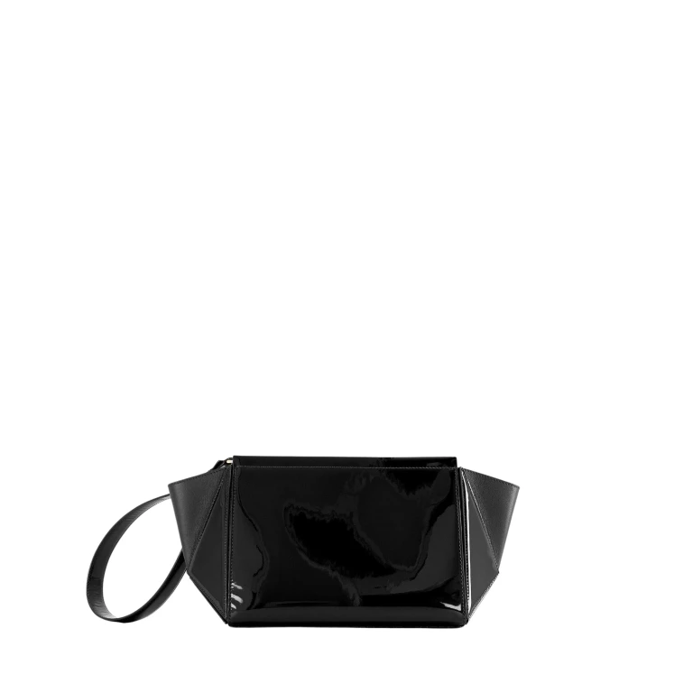 mlouye Medium Triangle Pouch - Patent Black Accessories luxury Accessories from  Luxury Handbags Marketplace