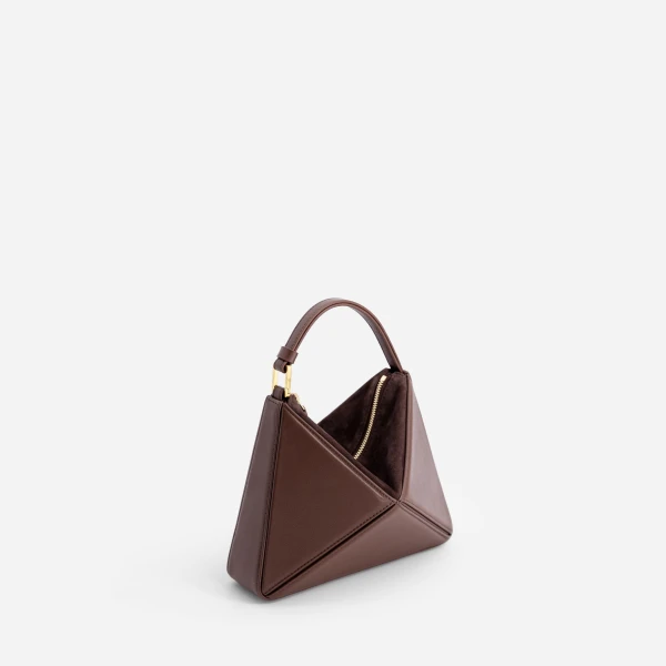 Mlouye Mini Flex Bag - Espresso Bag a Architectural Leather Handbag in Brown at  Luxury Handbags Luxury