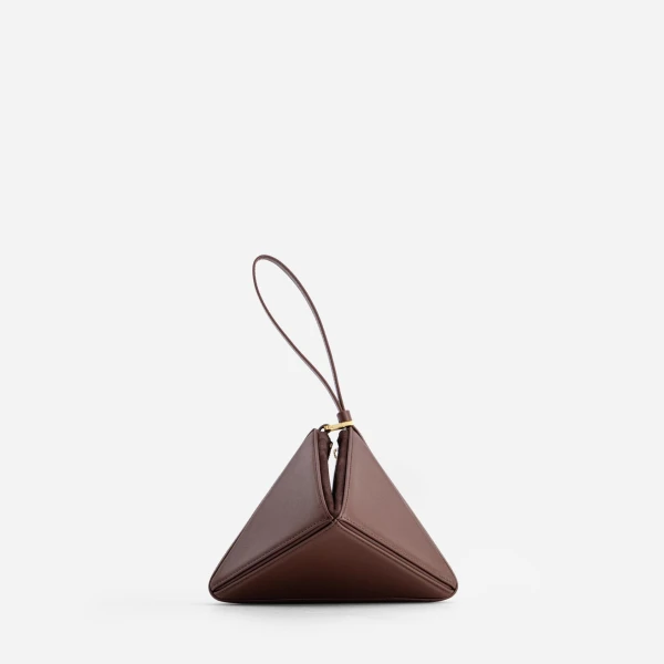 Mlouye Mini Flex Bag - Espresso Bag a Architectural Leather Handbag in Brown at  Luxury Handbags Luxury