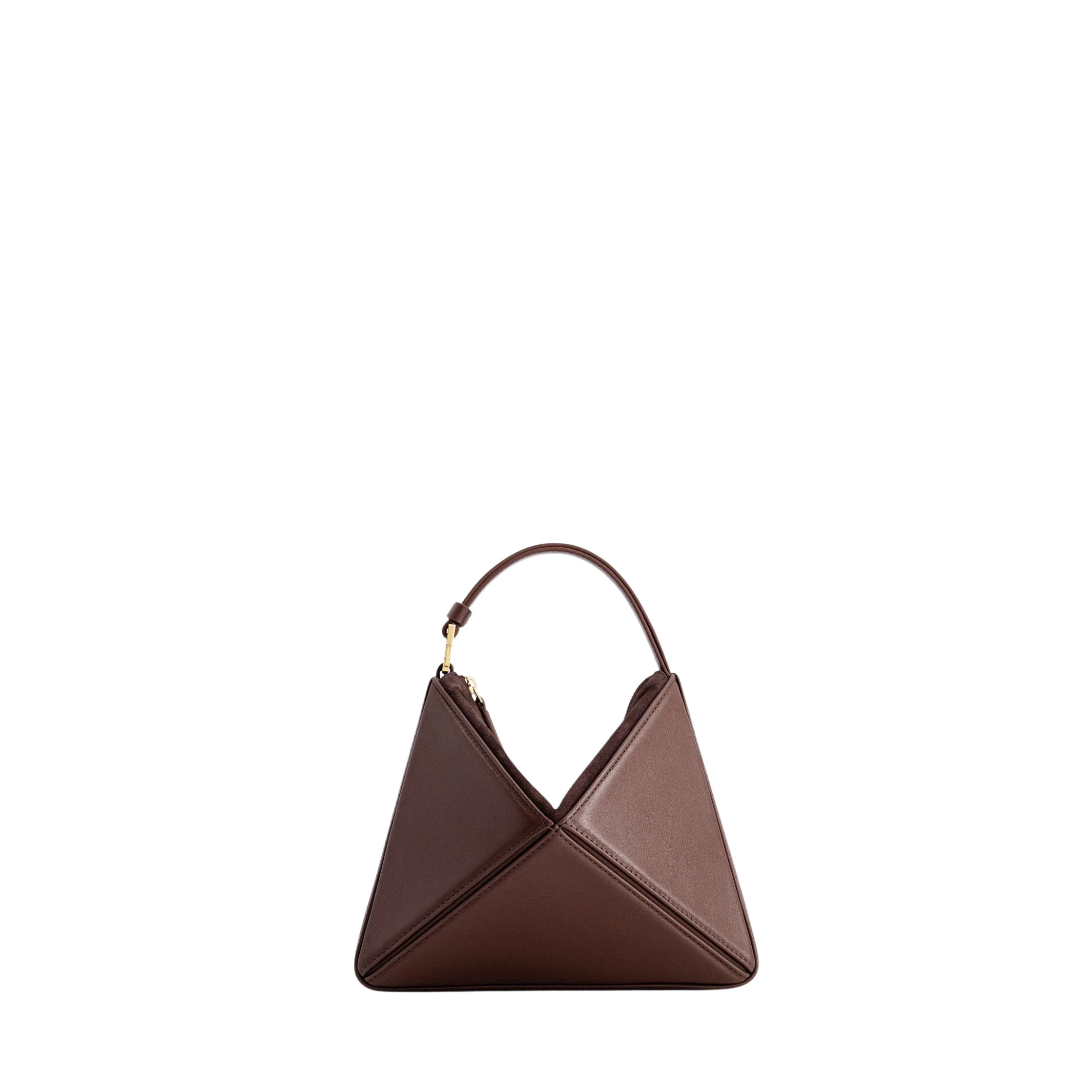 mlouye-Mini-Flex-Bag-Espresso52154_nobg Mlouye Mini Flex Bag - Espresso Bag a Architectural Leather Handbag in Brown at Luxury Handbags Luxury