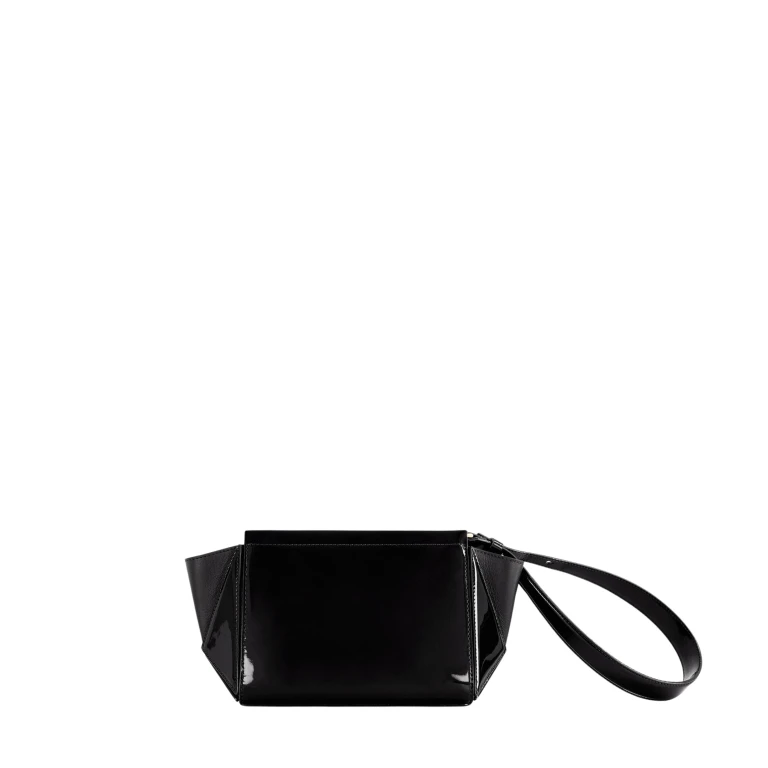 mlouye Small Triangle Pouch - Patent Black Accessories luxury Accessories from  Luxury Handbags Marketplace