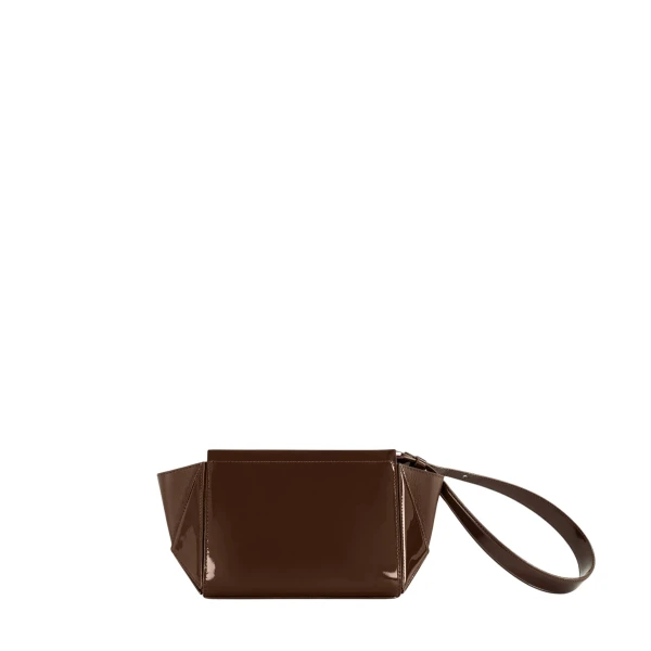 mlouye Small Triangle Pouch - Patent Brown Accessories luxury Accessories from  Luxury Handbags Marketplace