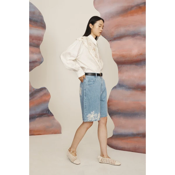 Alemais Charlene Denim Short