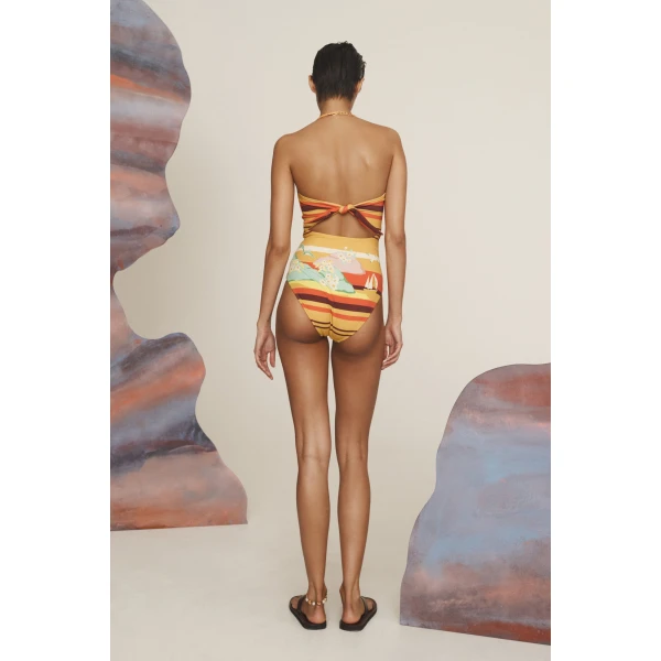 Alemais Palm Island Strapless One Piece