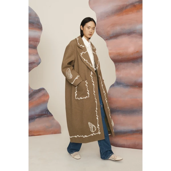 Alemais Sammy Embroidered Coat