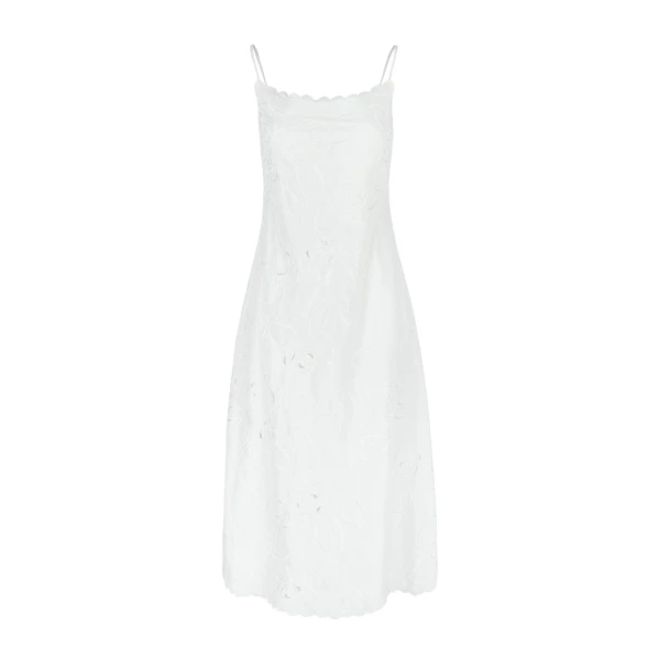 Bernadette Dress Petit Beurre Embroidered