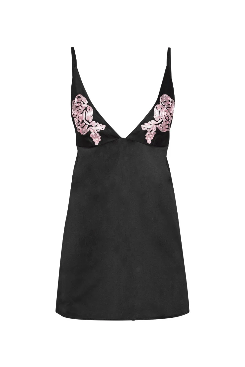 Rotate-Birger-Christensen-A-Line-Mini-Dress-Flower-Print25620_nobg Rotate Gray Dresses luxury Clothing from Luxury Handbags Marketplace