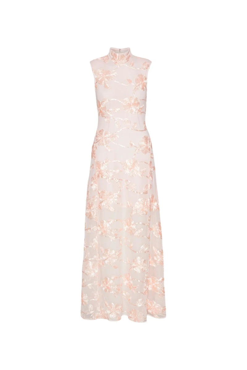 Rotate-Birger-Christensen-Flower-Mesh-Maxi-Dress-Light-Pink65780_nobg Rotate Pink Dresses luxury Clothing from Luxury Handbags Marketplace
