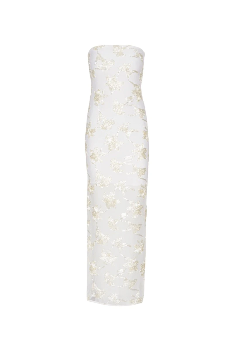 Rotate-Birger-Christensen-Flower-Mesh-Tube-Dress-White55993_nobg Rotate White Dresses luxury Clothing from Luxury Handbags Marketplace