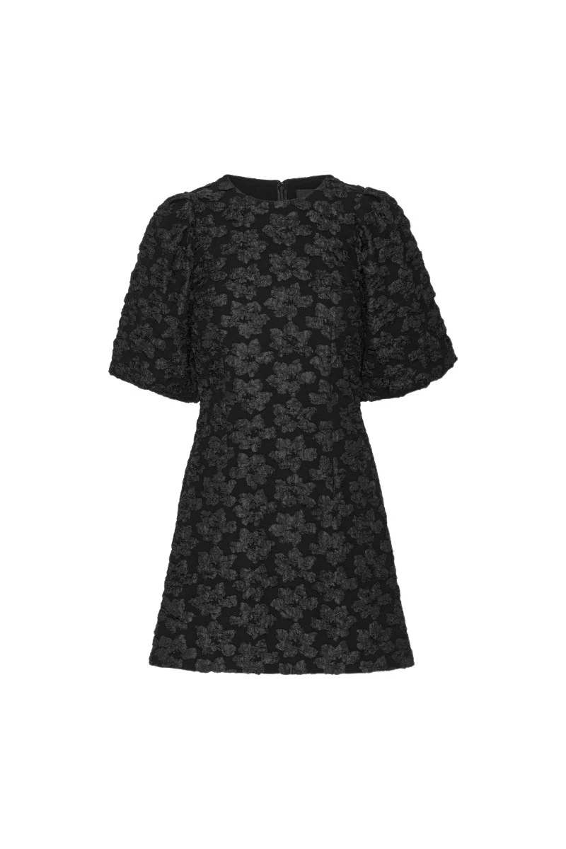 Rotate-Birger-Christensen-Jacquard-Mini-Dress-Black92065_nobg Rotate Black Dresses luxury Clothing from Luxury Handbags Marketplace