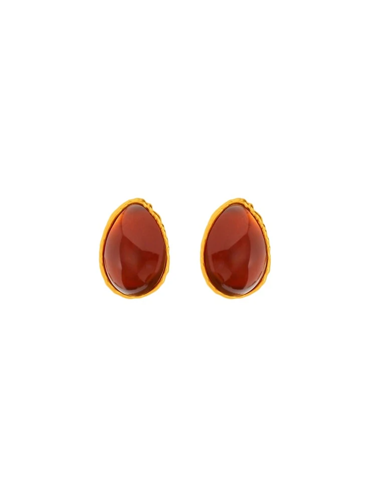 Schiaparelli-Cabochon-Earrings-390786_nobg Schiaparelli Earrings luxury Earrings from Luxury Handbags Marketplace