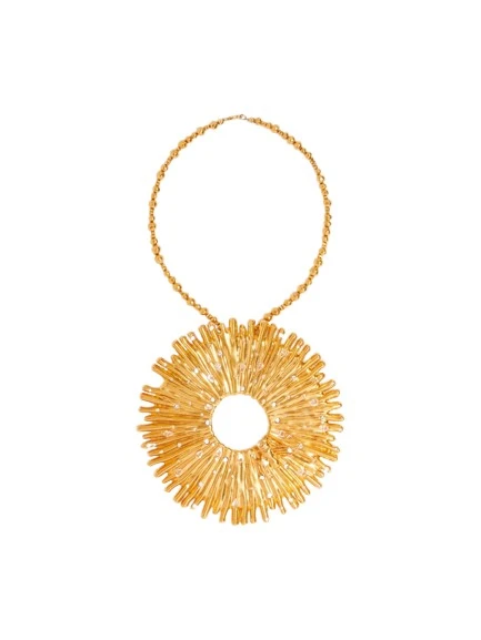 Schiaparelli-Pendant-Flower-Necklace80833_nobg Schiaparelli Necklace luxury Jewelry from Luxury Handbags Marketplace