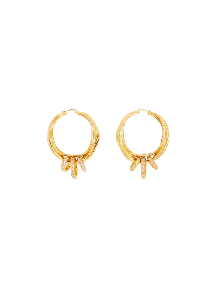 Schiaparelli-Textured-Ribbon-Earrings-555488_nobg Schiaparelli Earrings luxury Earrings from Luxury Handbags Marketplace