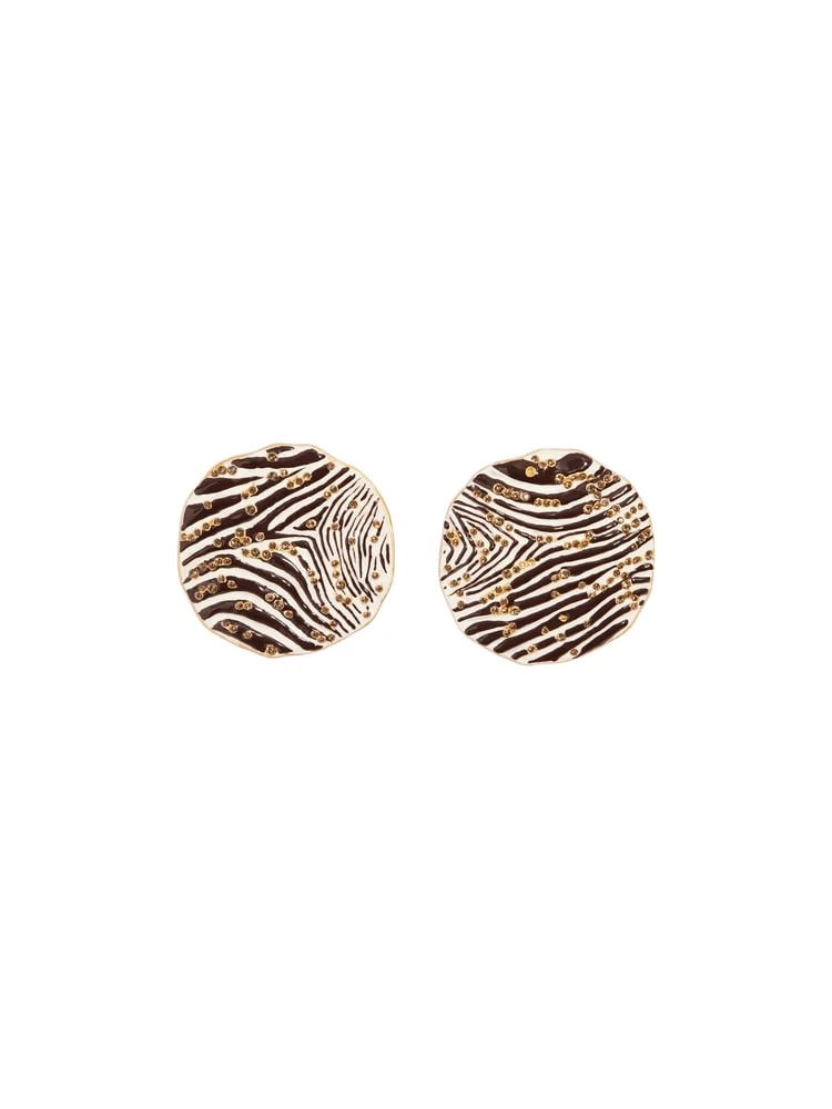 Schiaparelli-Zebra-Earrings77101_nobg Schiaparelli Earrings luxury Earrings from Luxury Handbags Marketplace