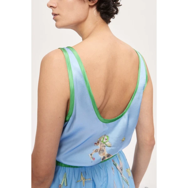 Alemais Anouk Silk Tank Top