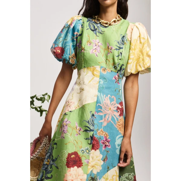Alemais Avery Spliced Midi Dress