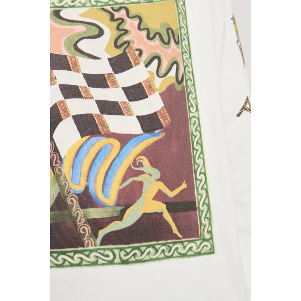 Alemais Lucky Pace Patch Long Sleeve Tee
