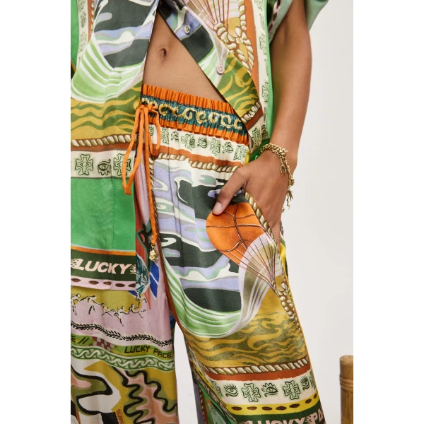 Alemais Lucky Pace Silk Pant
