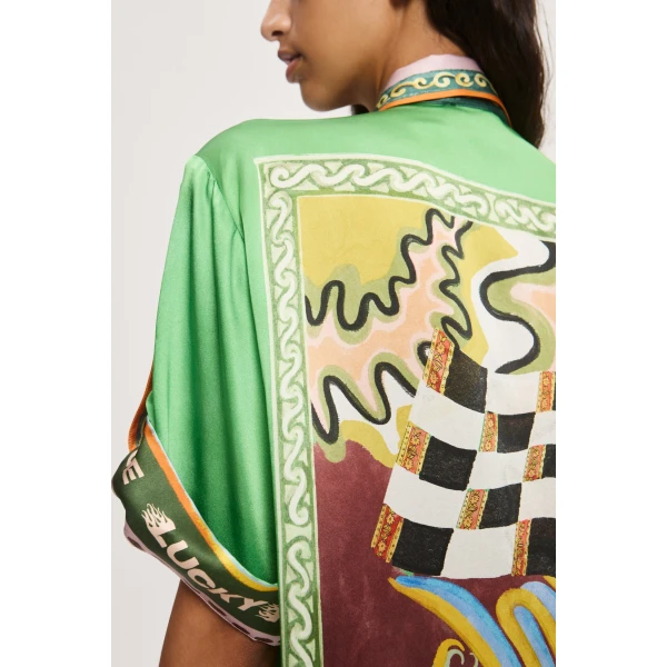 Alemais Lucky Pace Silk Shirt