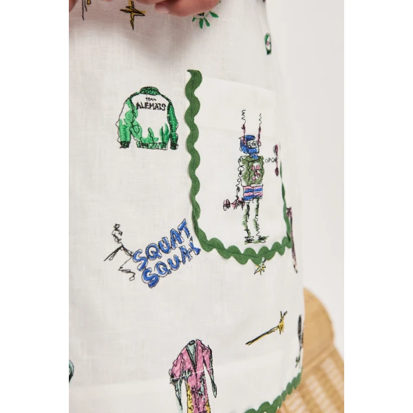 Alemais Play Embroidered Mini Dress